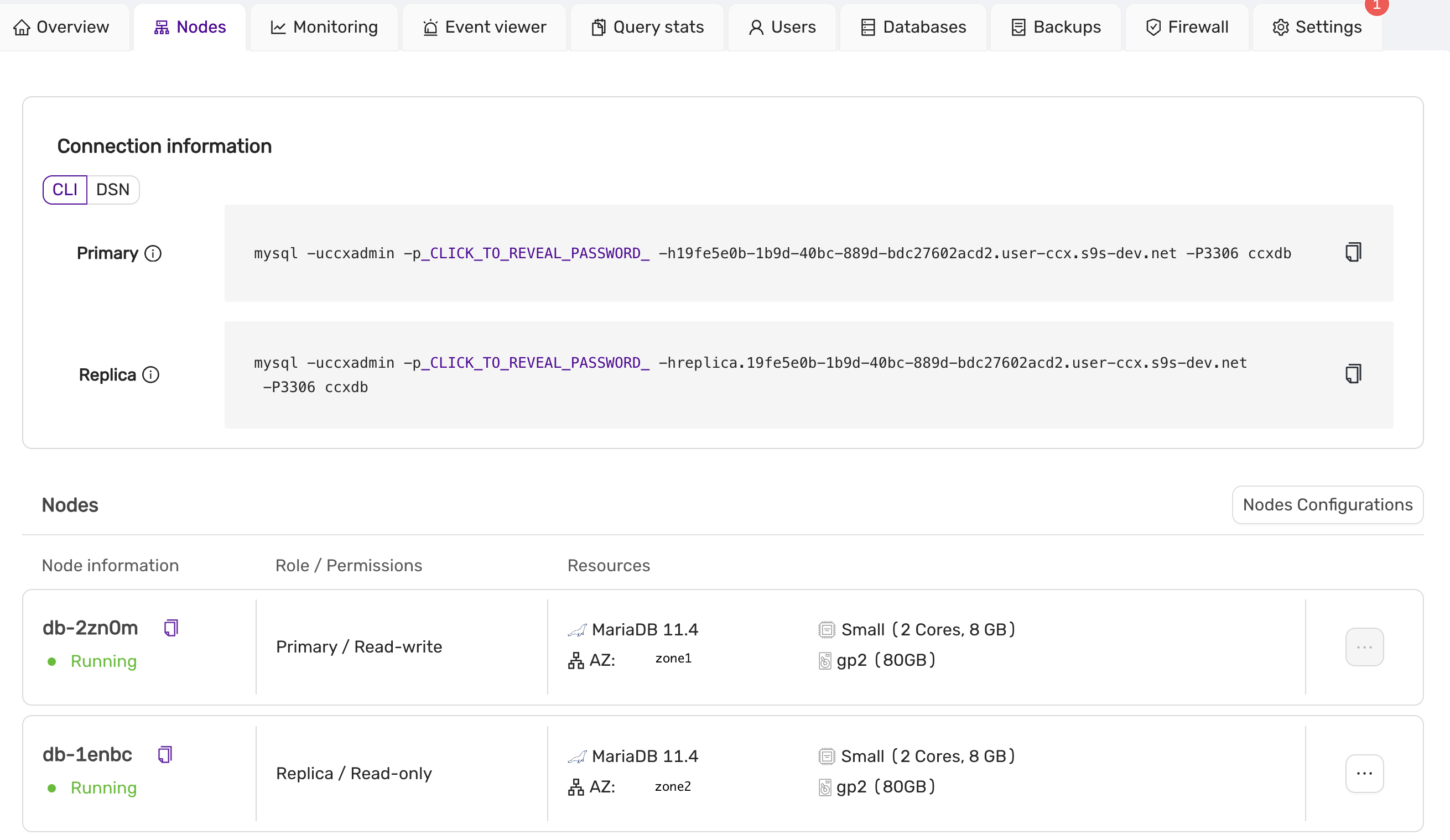Scaling nodes